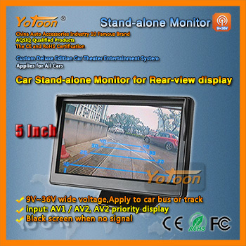 Car Stand-alone Monitor Rear-view 5 Inch Display