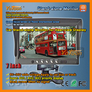 7 Inch Car Stand-alone Monitor Rear-view  Display