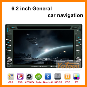 6.2 inch Touch Screen 2 Din Car DVD Player with GPS