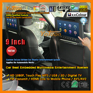 Car Seat Embedded Multimedia Entertainment System