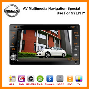 7 inch Exclusive DVD GPS for NISSAN SYLPHY