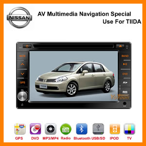 7 inch Exclusive DVD GPS for NISSAN TIIDA