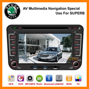 7 inch Exclusive DVD GPS for Skoda SUPERB