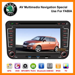 7 inch Exclusive DVD GPS for Skoda FABIA